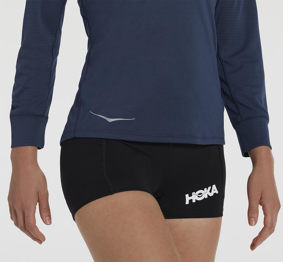 Tops Womens - Hoka One One Performance 3/4 Sleeve - Navy - FCGSROY-16